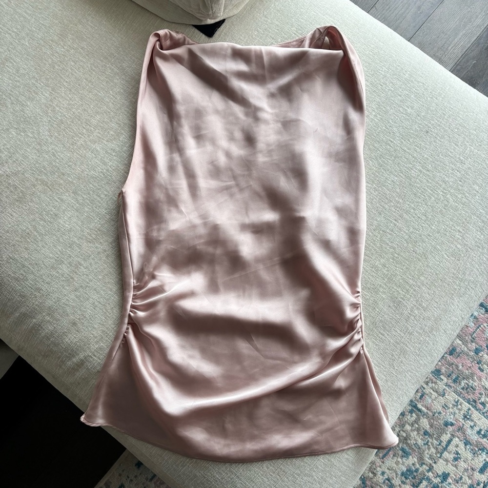 Zara pink silk top